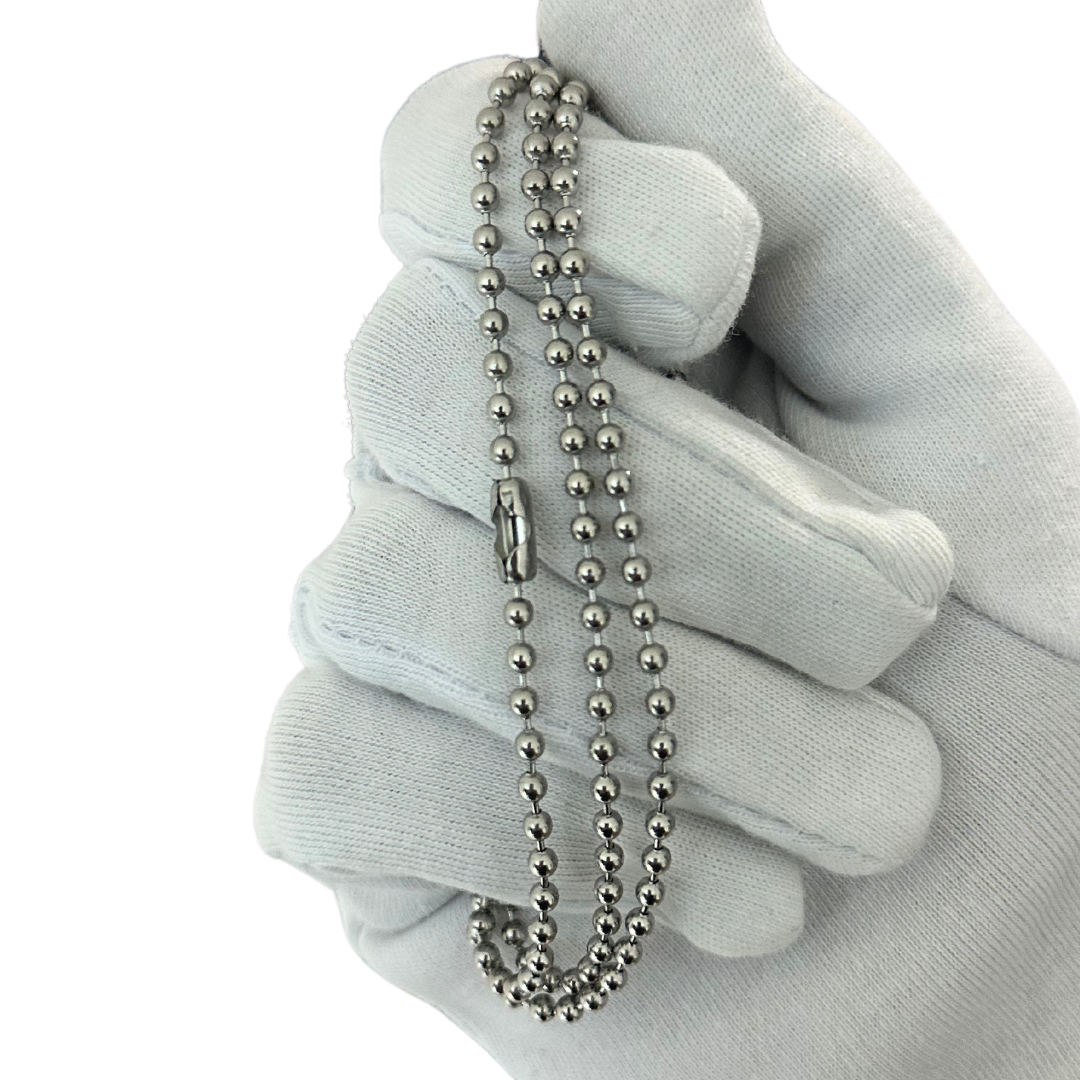 Cadena De Bolitas de Acero Inoxidable 2.4mm