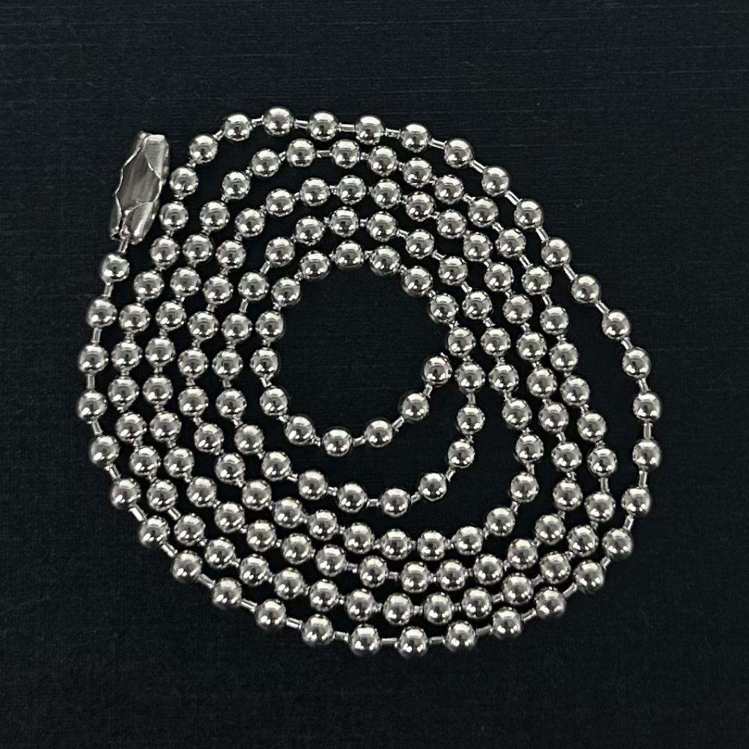 Cadena De Bolitas de Acero Inoxidable 2.4mm
