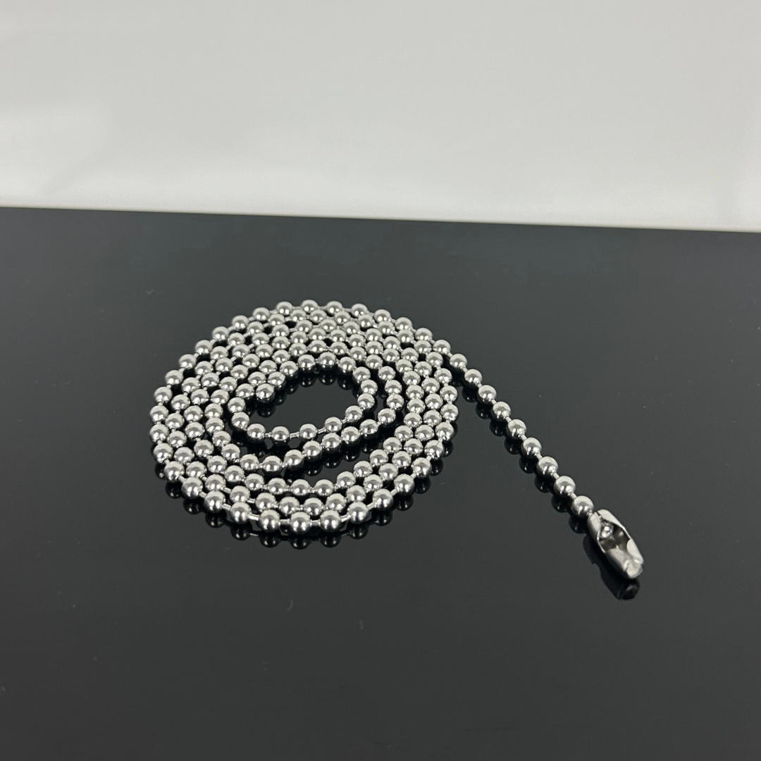 Cadena De Bolitas de Acero Inoxidable 2.4mm